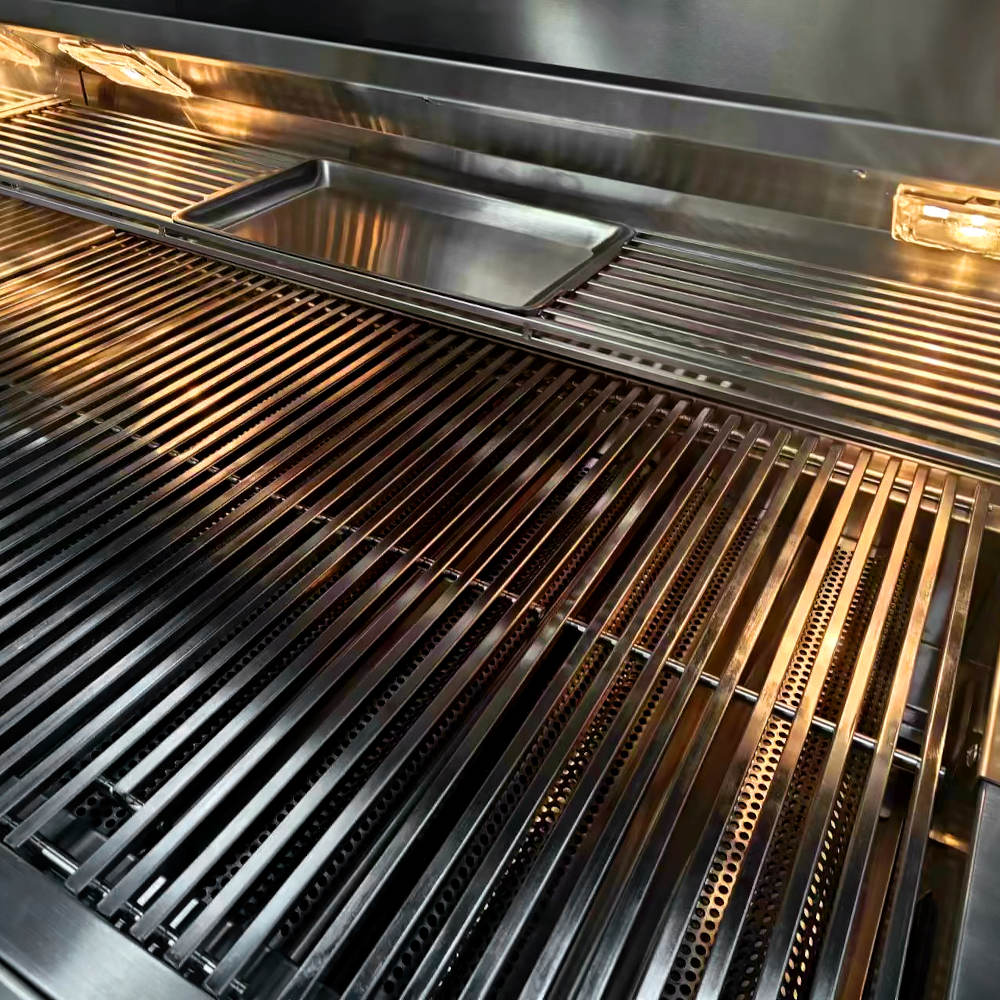 TrueFlame 32-Inch 4-Burner Built-In Propane Gas Grill with Rear Infrared Burner and Grill Lights