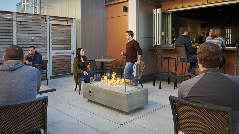The Outdoor GreatRoom Company Cove 54-Inch Linear Gas Fire Pit Table